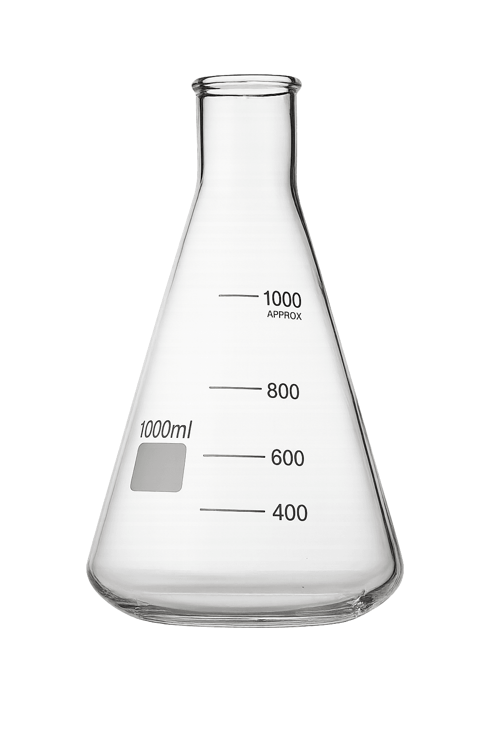 Glass Erlenmeyer Flask - 1000mL